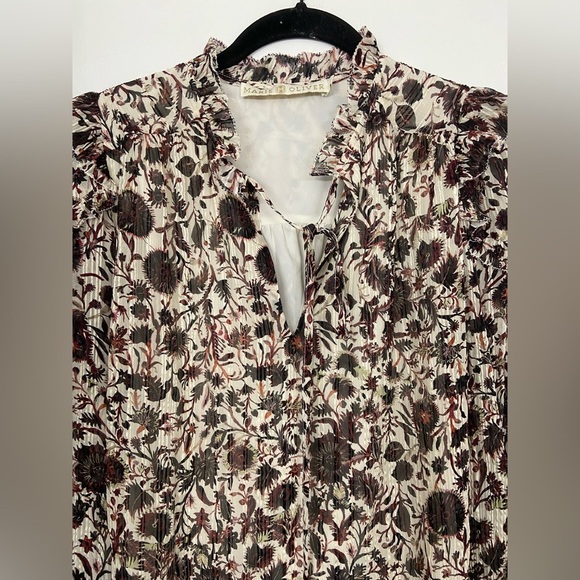 Marie Oliver Haley Blouse Ember Harvest Size Small - Picture 10 of 10